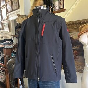 Spyder Sz XL Men’s Weatherproof Jacket w Red Accents EUC
